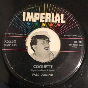 Fats Domino Whole Lotta Loving Vinyl 45 Record '58